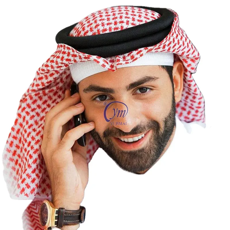 YUEMAI Top vente coton respirant adulte hommes arabe tête écharpe musulman chapeaux