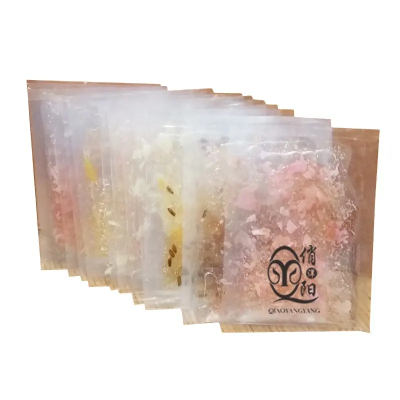 Etichetta privata 10g maschera di gelatina naturale lavanda rosa calendula gelsomino aloe
