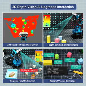Ván hiwonder armpi siêu ros2 <span class=keywords><strong>3D</strong></span> tầm nhìn cánh tay robot, với đa phương thức lớn ai mô hình, ai Tương tác bằng giọng nói, công nhận - Product Image 3