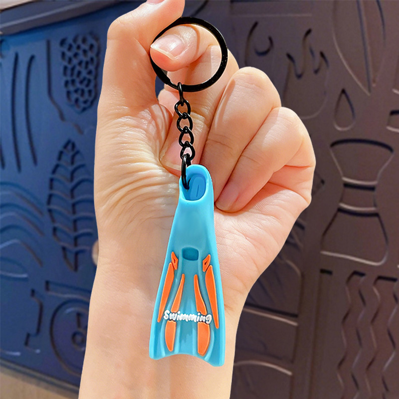 Summer Diving Kit Accessories - Sea Salt Blue Orange Fins