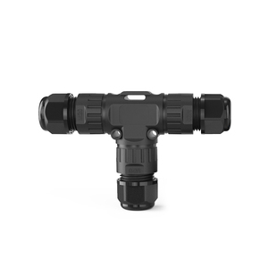 Quick Locking M20 Assembly T Type <strong>3Way</strong> Electric Wire Connector 3P IP68 Waterproof Cable Connector 16A AC <strong>Led</strong> Light Power - Product Image 3