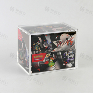 New Arrival rõ ràng Acrylic Booster mini hộp thiếc hiển thị trường hợp cho 8 tins - Product Image 5