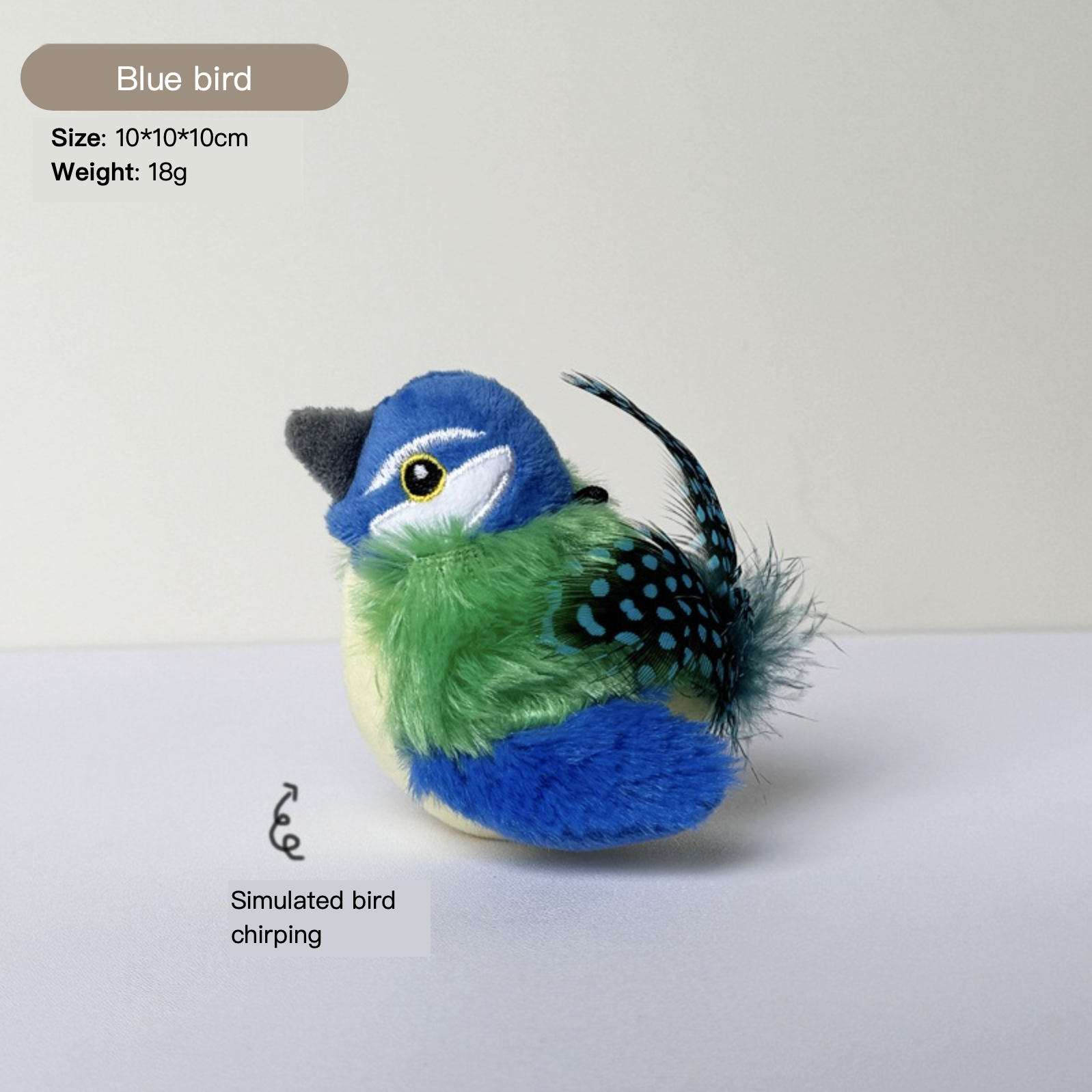 Blue Squeaky Bird