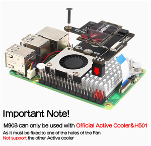 <strong>Raspberry</strong> <strong>Pi</strong> 5 PCIe M.2 NVMe M.2 SSD Expansion Board M903 High-Speed Gen3 Development Board for 2280/2260 Size SSD Plug - Product Image 2