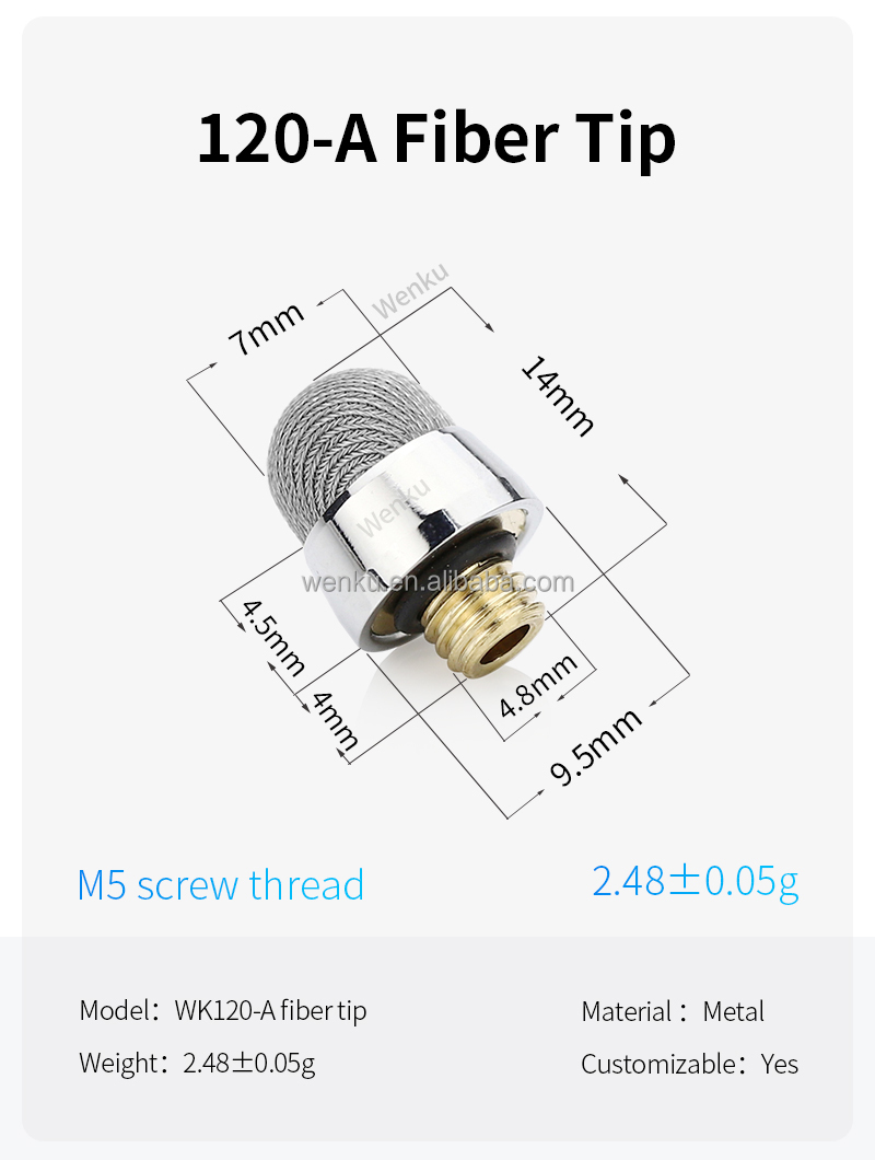 120-A Fiber Tip-Silver