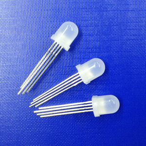 RoHS Certificated 5V WS1261 / WS2811 / WS2812 / WS2813 / WS2818 / SK6812 Milky Fog Addressable Point Control RGB 8mm <strong>LED</strong>