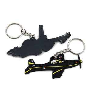 カスタマイズされた飛行機キーホルダー広告用工場格安価格カスタムPvcラバーキーチェーンプロモーションギフト用 - Product Image 6