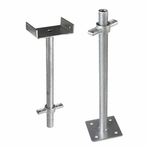 ZYTJ Low Price Solid <strong>Jack</strong> <strong>Base</strong>/<strong>U</strong> Head <strong>Jack</strong> with Casting Long Nut High From 400-1000mm for for a <strong>Construction</strong> Project Bridge - Product Image 1