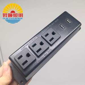 厂家直销美国三位家具表面安装插座双USB - Product Image 3