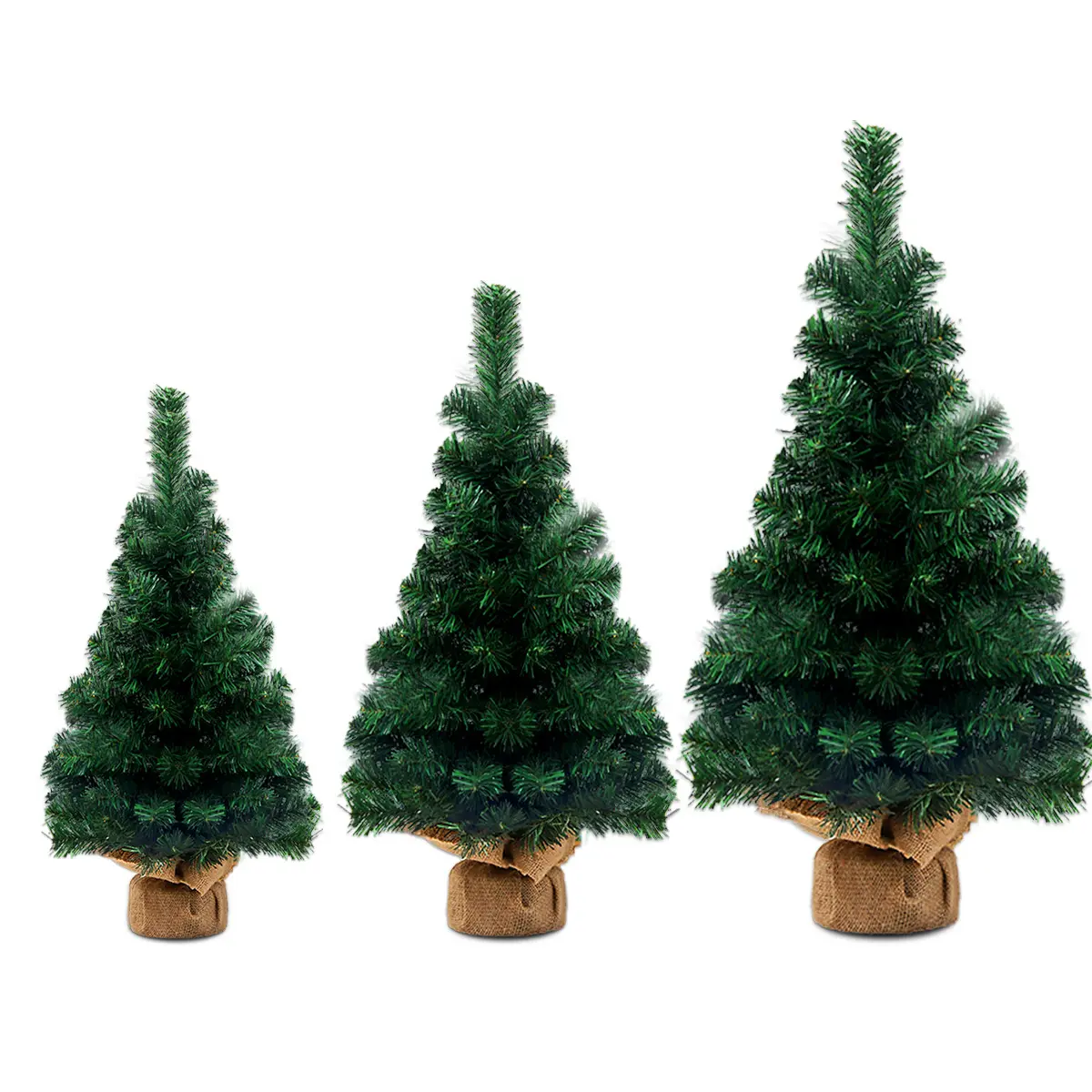 Árbol de Navidad artificial de PVC, mesa pequeña de alta calidad, árboles de Navidad decorativos
