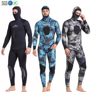 Tùy chỉnh 3mm 5mm Neoprene trùm đầu dài tay áo lặn phù hợp với người đàn ông ngụy trang spearfishing Wetsuit cho câu cá kayak - Product Image 1