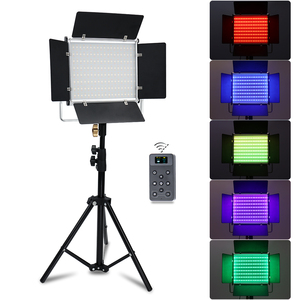 RGB LED Video işığı fotoğraf aydınlatma CRI95 3200-6500K abd/ab tak fotoğraf stüdyosu doldurma LED ışık paneli youtube için LiveStream - Product Image 2