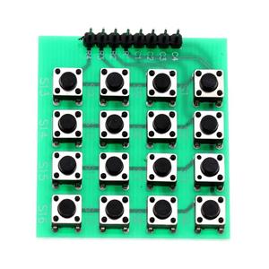 4x4 Keypad <strong>Keyboard</strong> Module 16 Push Buttons <strong>MCU</strong> Mini Practical <strong>Keyboard</strong> Expansion Module Microcontroller For DIY - Product Image 2