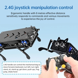 Vierbeinige Bionic Mechanical Dog Intelligente Programmierung Entwicklung Roboter Fernbedienung Maschine Hund Elektronisches Haustier DIY Kit