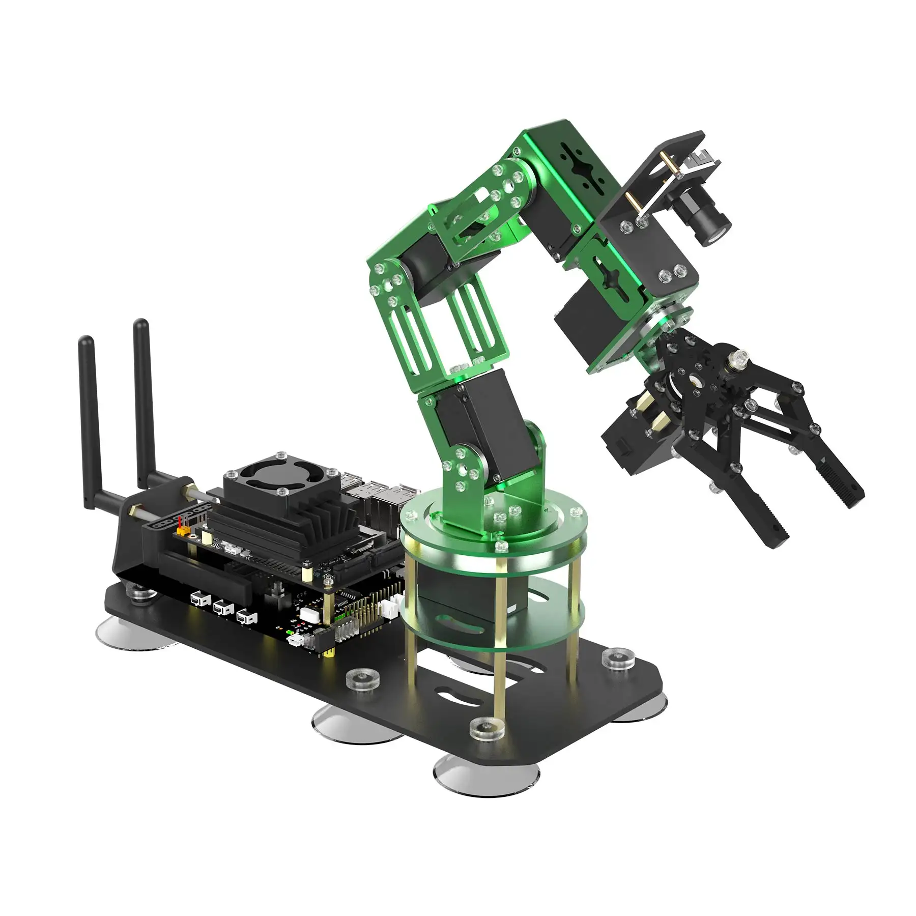 Yahboom AI Ros robot con brazo robot 6 ejes compatible con programación Python y kit de aprendizaje de reconocimiento facial