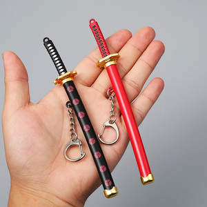 Mini 15Cm <span class=keywords><strong>Samurai</strong></span> Thanh Kiếm Keychain Phong Cách Cổ Điển Kim Loại Vũ Khí Mô Hình Mặt Dây Chuyền Cho Bảng Trang Trí Thời Trang Vật Liệu Hợp Kim - Product Image 1