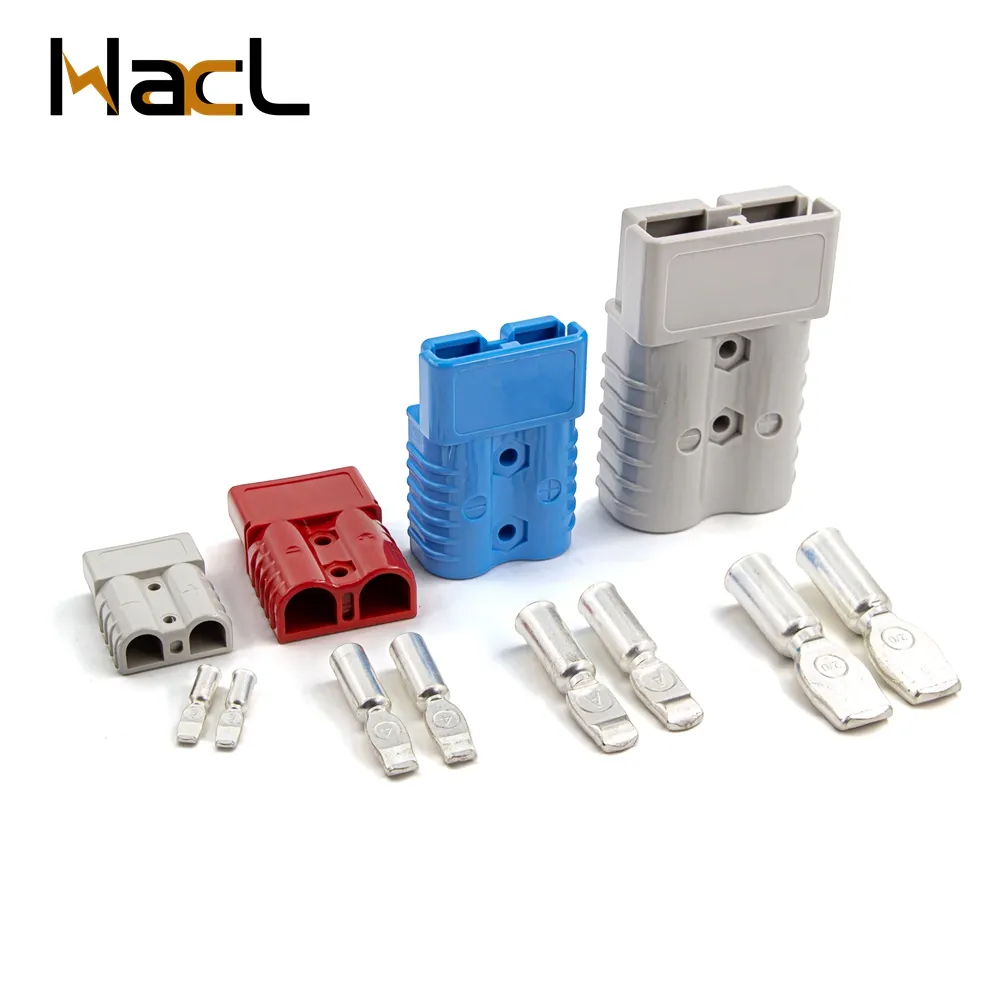 Conector de batería de 2 vías colores grises 600V 350A 175A 120A 50A 40A 2pin Fuente de alimentación Anderson Plug 50a