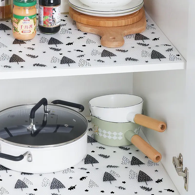 EVA Waterproof Kitchen Cupboard Mat Drawers Cabinet Shelf Liners Non Slip fridge mat