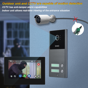 Tuya Smart 7 pollici 1080P HD Video Monitor per telefono impermeabile in metallo RFID sblocco di controllo di accesso con funzione di interfono WIFI - Product Image 4