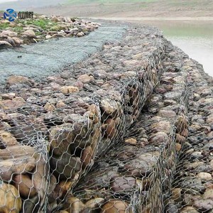 2,7 мм 2x1x1 гальванизированная шестиугольная перфорированная габионная сетка габион, инженерный камень, крепежная стальная проволочная металлическая клетка - Product Image 3