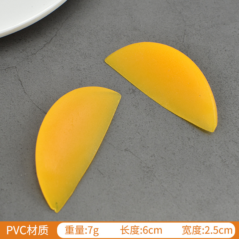 pvc yellow peach slices