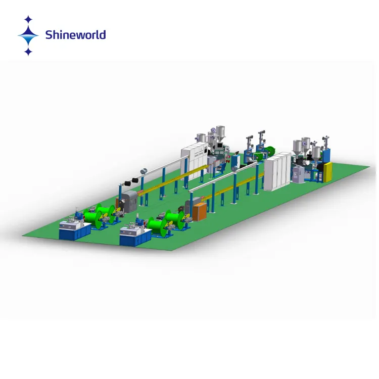 Shineworld – ligne de production de câbles de fibre optique pour porte extérieure, usine de fabrication de câbles de Fiber