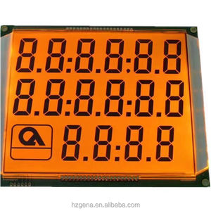 Pantalla LCD VA de 4 dígitos y 7 segmentos para prueba de temperatura Cocina de inducción Pantalla de fecha Segmento Pantalla LCD segmentada