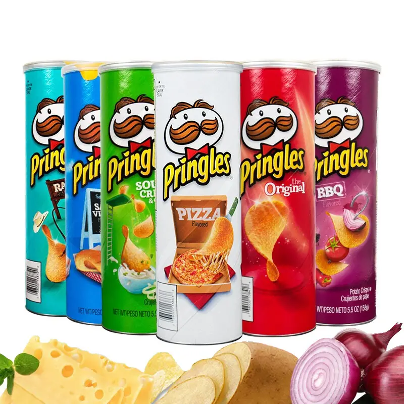 Snacks Potato Chips 9 Flavors Potato Chips Barrel Snack Gift Pack Potato Chips Puffed Leisure Food