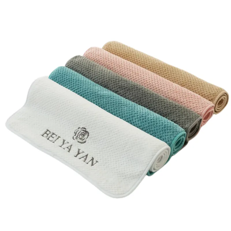 super Soft Face Towels for Adults Plaid Hand Towel 100% polyester Face Care Bathroom Tools Sport Hair Towel 75*35cm Square