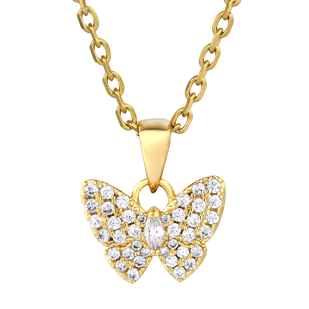 Catena cavo + oro butterfly2