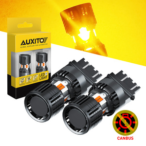 Built to CANBUS 3157 LED ampul Amber sarı dahili direnç ile 3156 Anti hiper flaş hata ücretsiz dönüş sinyal ışığı park 2 adet - Product Image 2