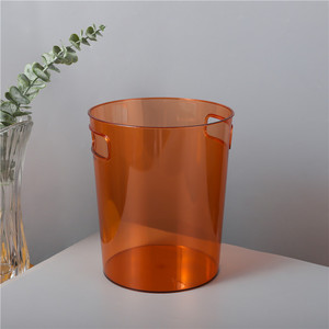 Taşıma kolu 9L PET çöp tenekesi ile basarak halka çöp sepeti klasik çöp konteyneri çöp kutusu ev/ofis/açık atık - Product Image 4
