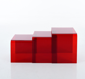 Hiện Đại Đồ nội thất nhà rõ ràng lucite acrylic làm tổ bên Bàn cà phê thiết lập lucite xếp chồng acrylic làm tổ bảng thiết lập CTT-1 - Product Image 6