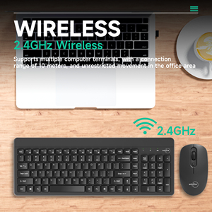 103按键teclado y鼠标2.4G多媒体紧凑尺寸可调无线键盘鼠标组合电脑平板电脑笔记本电脑桌面 - Product Image 2