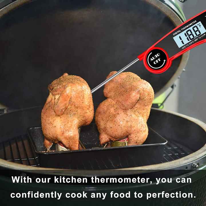 Hot Digital LCD Auto Instant Read Meat Thermometer Cooking Food Temperature Tester Kitchen Thermometer with Bottle-Opener