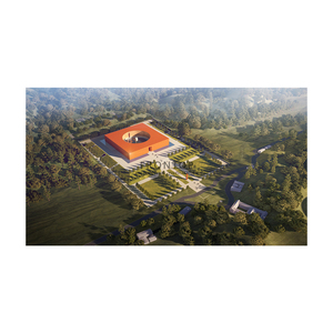3D Architecture Rendering of Aerial View Public Space Architectrure - Product Image 5