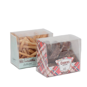 Chất lượng cao đẹp Giấy Bánh quy hộp bánh hộp bánh container trong suốt Cookie bao bì hộp - Product Image 1