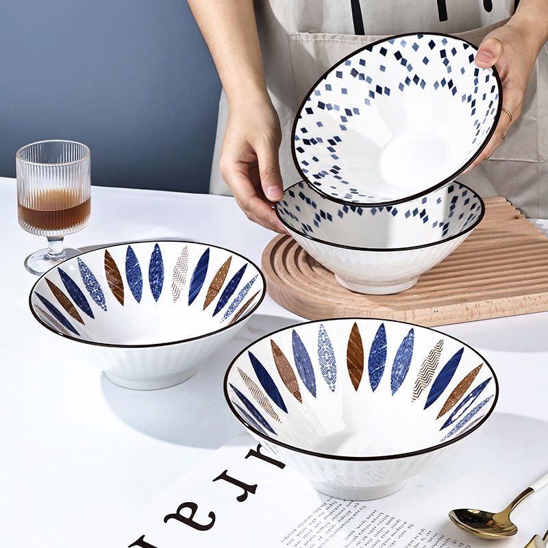 4 x 8-inch conical bowls (random color)