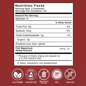 Kenevir yağı kenevir şeker takviyeleri ile besin değeri ve büyük tat yüksek potens meyveli sakızlı ayı - Product Image 4