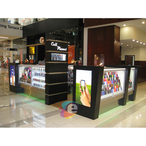 Fashion Design Cell Phone Display Stand Rack Mdf Wood <strong>Computer</strong> Cell Showcase Phone Shop Furniture for Sale OEM - Product Image 2