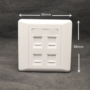 86 tipo 1/2/4 porte presa per Computer pannello interfaccia cavo presa RJ45 modulo di rete piastra a muro informazioni frontalino del Computer - Product Image 5