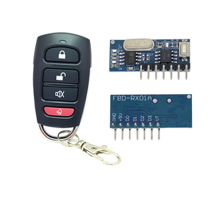 4 Tasten 1527 Lerncode-Decode-Empfänger Drahtlose Fernbedienung store HF-Sender 433MHz - Product Image 1