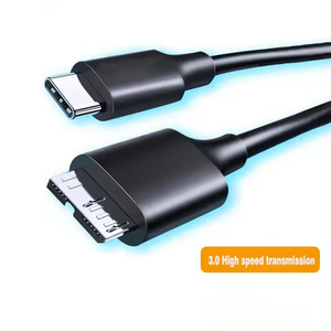 <span class=keywords><strong>USB</strong></span> <span class=keywords><strong>3.0</strong></span> <span class=keywords><strong>Type</strong></span>-C至Micro <span class=keywords><strong>B</strong></span>电缆5gbps数据同步，用于外部HDD/SSD屏蔽PVC 0.3M/0.5M/1m类别数据电缆
