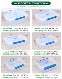 Rõ ràng kín nhựa hộp lưu trữ thực phẩm với bốn bên khóa nắp thiết kế leakproof cho súp hoặc nước sốt - Product Image 5