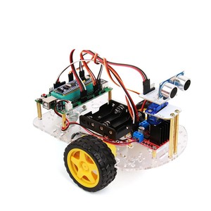 Smart Car Robot Kit Ultraschall-Tracking Hindernis vermeidung Auto-Programmier kit STM32 MCU Smart Car Kit auf Lager