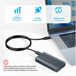 Acasis 80Gbps Thunderbolt 5 kablo, 120 gbps'ye kadar bant genişliği artışı ve Thunderbolt 4 kablosuyla uyumlu 240W şarj - Product Image 4