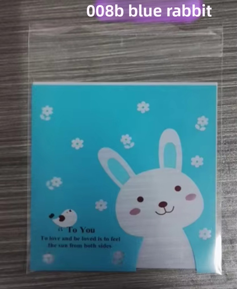 008B Lapin Bleu 10*10cm