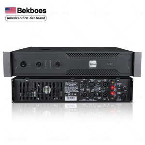 BekboesX8ボリュームコントロールLEDインジケーター高出力800w * 800w熱放散システム歌うためのプロフェッショナルアンプ - Product Image 6