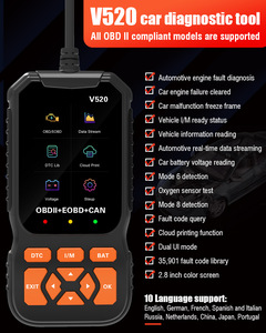 V520 Auto diagnose Sauerstoffs ensor Test OBD2-Anschluss Auto diagnose scanner