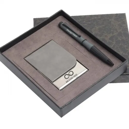 Stylish Card Holder And Pen Set For Corporate Gift Set